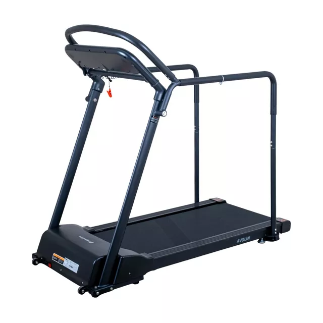 Bieżnia rehabilitacyjna z poręczami do chodzenia inSPORTline Avolin z poręczami ∙ Bluetooth ∙ aplikacje ∙ prędkość 0,3-8 km/h ∙ nośność 150 kg