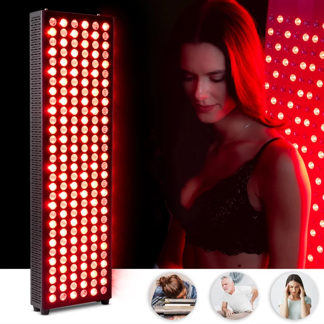Panel podczerwieni LED lampa terapeutycza inSPORTline Brister - 180 LED - Biały - Czarny