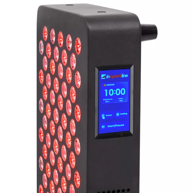 Panel podczerwieni LED lampa terapeutyczna na podczerwień inSPORTline Tugare - Czarny