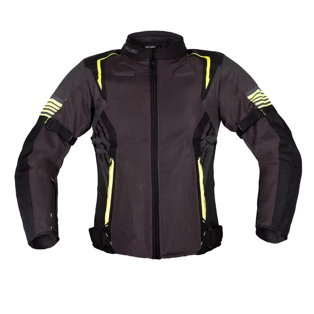 Letnia kurtka motocyklowa W-TEC Pelyes - szaro-fluo - szaro-fluo