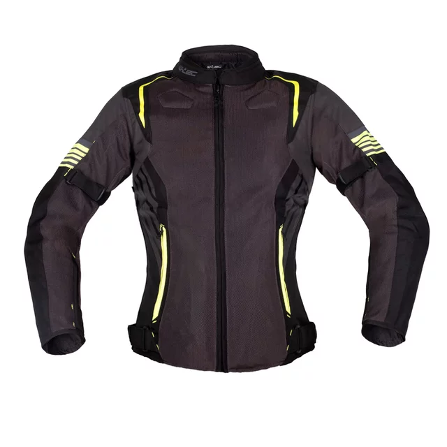Damska letnia kurtka motocyklowa W-TEC Jelsa - szaro-fluo - szaro-fluo