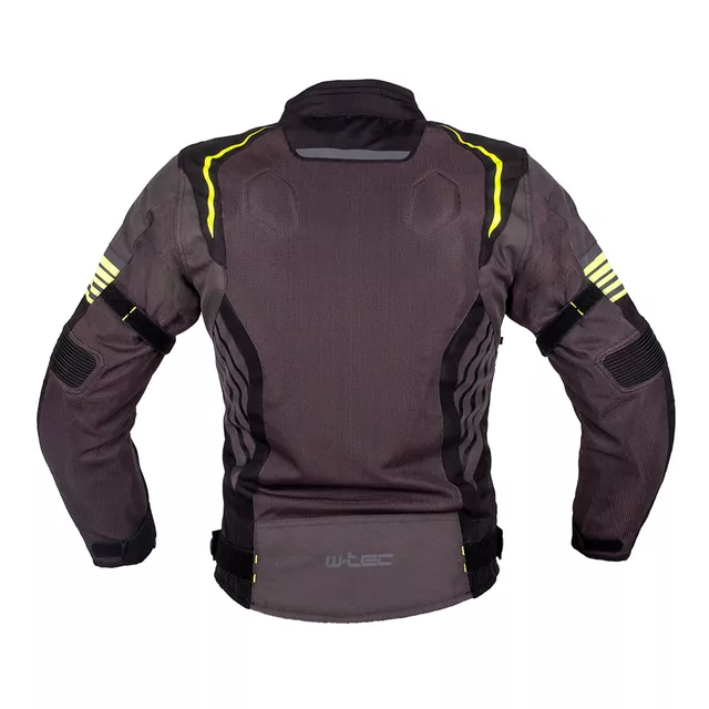 Letnia kurtka motocyklowa W-TEC Pelyes - szaro-fluo