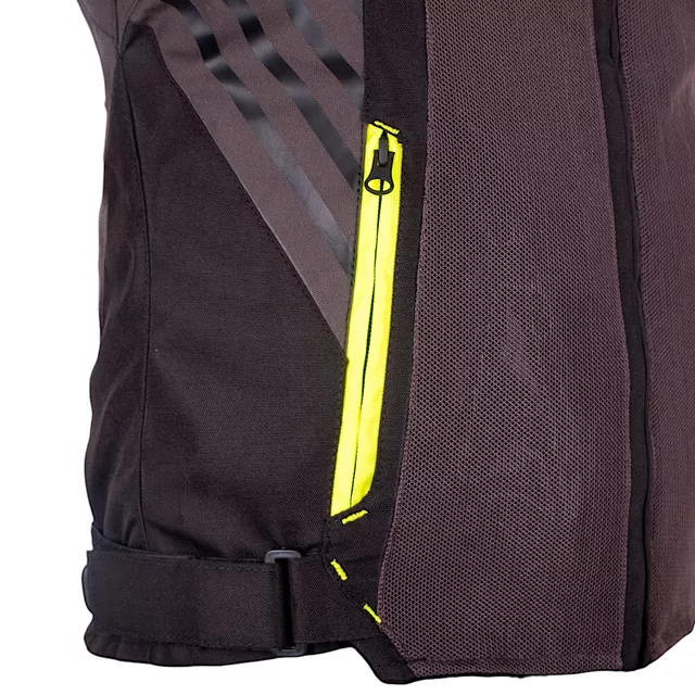 Letnia kurtka motocyklowa W-TEC Pelyes - szaro-fluo
