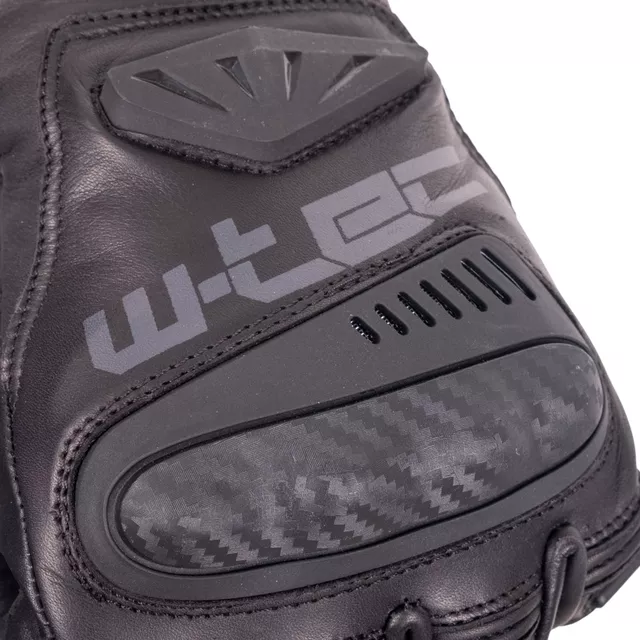 Skórzane rękawice motocyklowe W-TEC Imoleto - Czarny