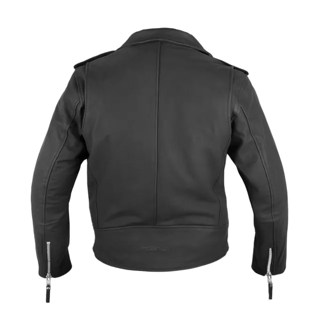Męska skórzana kurtka motocyklowa W-TEC Brineo - Matt.czarny