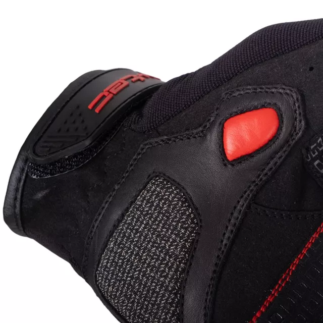 Rękawice motocyklowe letnie z obsługą smartfonu W-TEC Valelungo - Czarno-czerwony