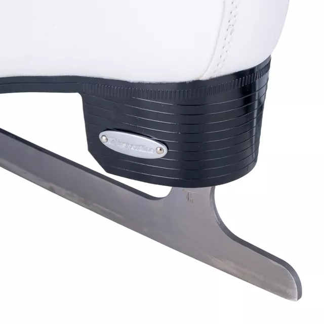 Damskie łyżwy figurowe z ciepłym futerkiem inSPORTline Glacy ∙ system Safety Ankle ∙ amortyzacja Comfort Fit ∙ stal TÜV