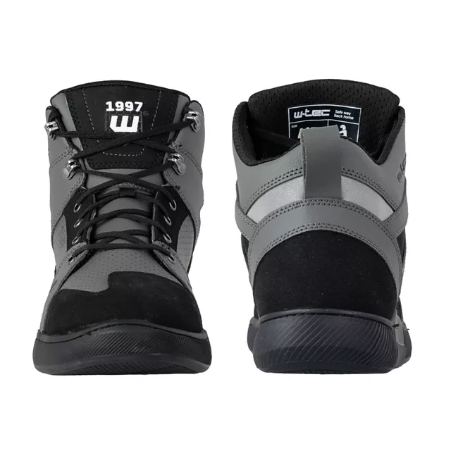 Buty motocyklowe męskie W-TEC Milwook ∙ skóra zamszowa ∙ membrana wodoodporna ∙ ochrona kostek ∙ oddychające