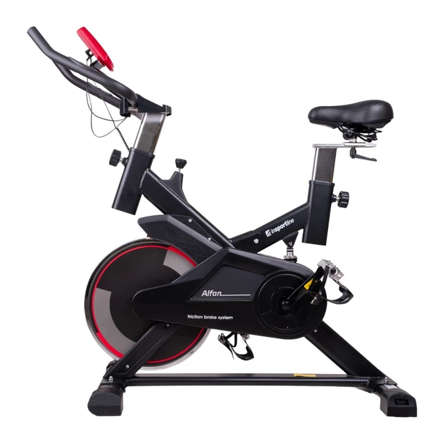 Rower treningowy spinningowy inSPORTline Alfan - Czarny