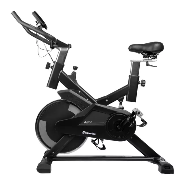 Rower treningowy spinningowy inSPORTline Alfan - Czarny