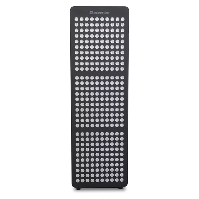 Panel LED do terapii światłem inSPORTline Lustar ∙ 300 diod ∙ 6 trybów ∙ 450 W ∙ światło czerwone+NIR - Czarny