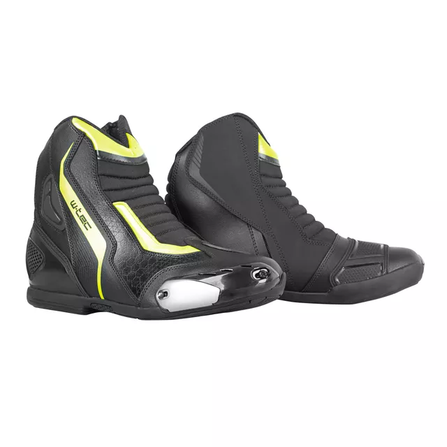 Męskie buty motocyklowe W-TEC GlamCE - Czarny-fluo żółty - Czarny-fluo żółty