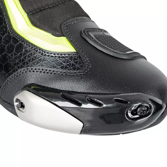 Męskie buty motocyklowe W-TEC GlamCE - Czarny-fluo żółty