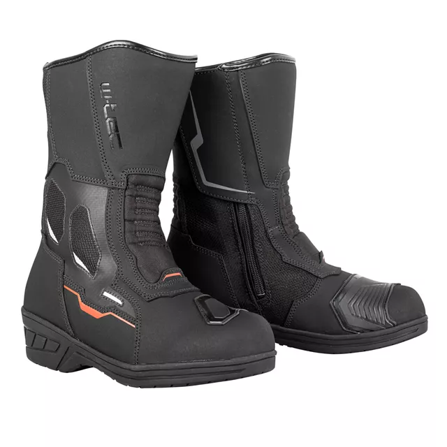 Damskie buty motocyklowe W-TEC Moanna - Czarno-czerwony - Czarno-czerwony