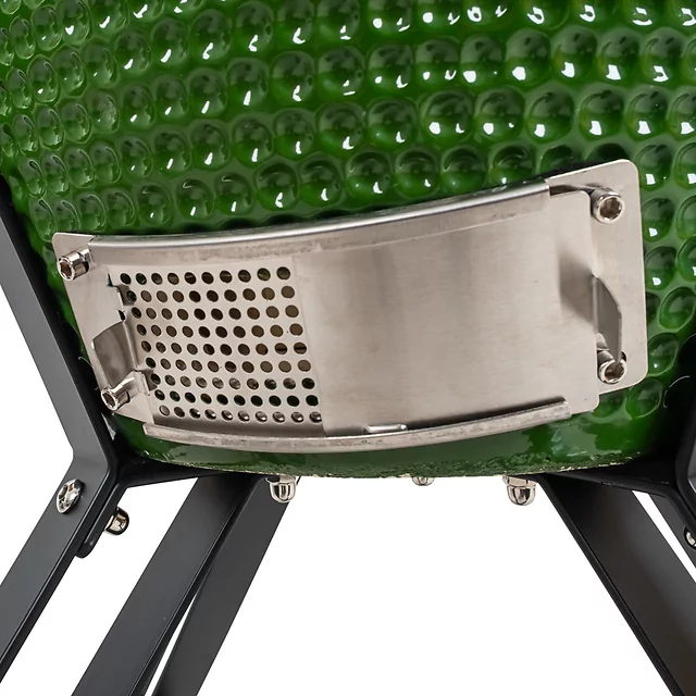Ceramiczny grill kamado inSPORTline Pyrexo 18" ∙ termometr ∙ bambusowe półki ∙ kółka transportowe ∙ pokrowiec ochronny