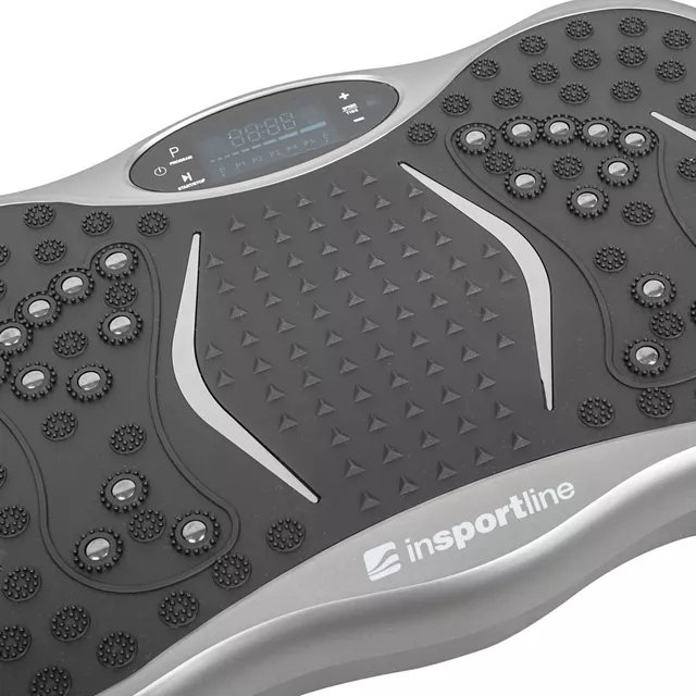 Platforma wibracyjna z linkami, głośnikiem, bluetooth inSPORTline Maviro - Grafitowy