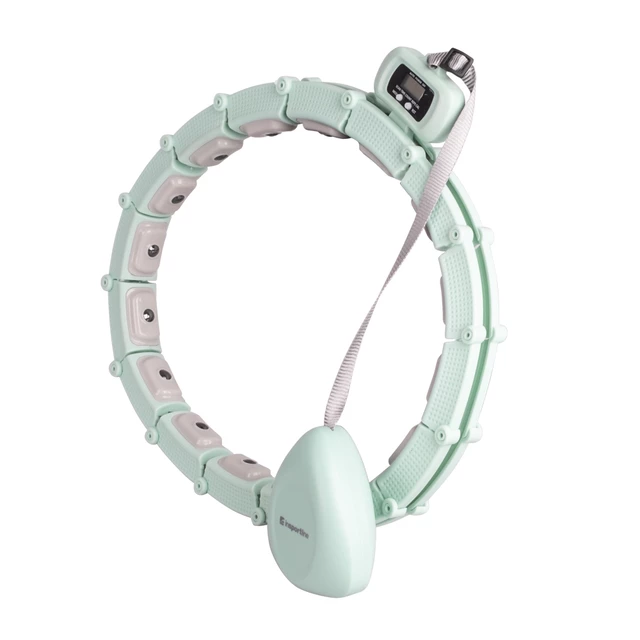 Hula hop z obciążeniem inSPORTline Weight Hoop Lite 69–135 cm ∙ magnetyczne wypustki ∙ ekran LCD ∙ regulowany obwód ∙ magnety