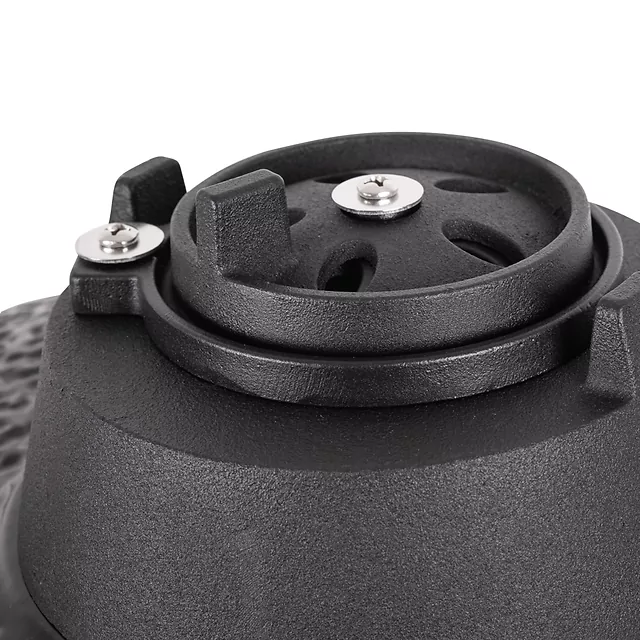 Ceramiczny grill kamado inSPORTline Pyrexo 24"∙ wbudowany termometr ∙ bambusowe półki boczne ∙ kółka transportowe ∙ pokrowiec ochronny