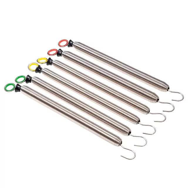 Zestaw sprężyn wymiennych do reformera Pilates inSPORTline Comfolder ∙ 6 sprężyn ∙ waga 2,7 kg ∙ stal