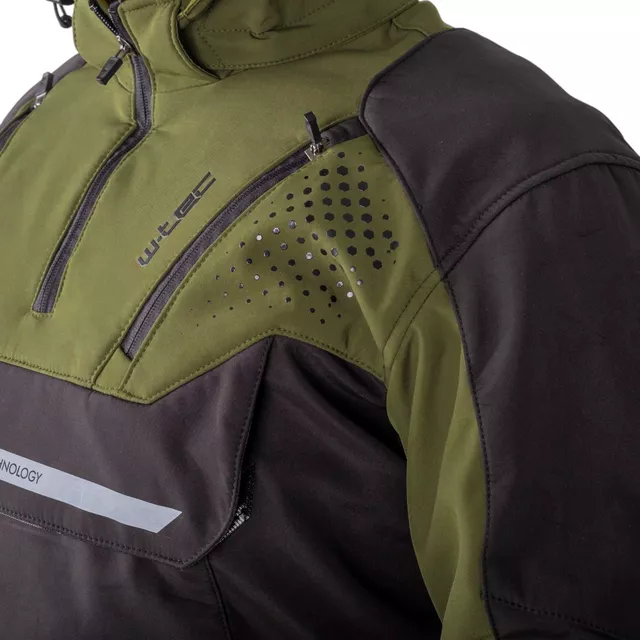 Męska softshellowa kurtka motocyklowa W-TEC Annorack - Czarny