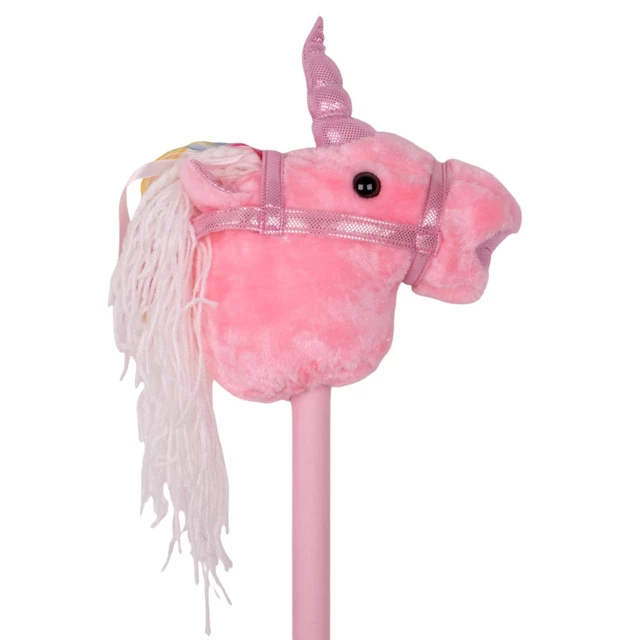 Hobby Horse jednorożec konik na kiju z dźwiękiem inSPORTline Garanito - Biały