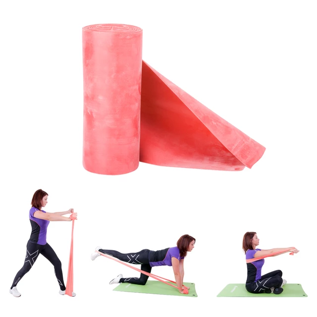 Taśma oporowa do ćwiczeń Morpo Roll inSPORTline Medium ∙ 5,5 m długości ∙ opór 2 kg
