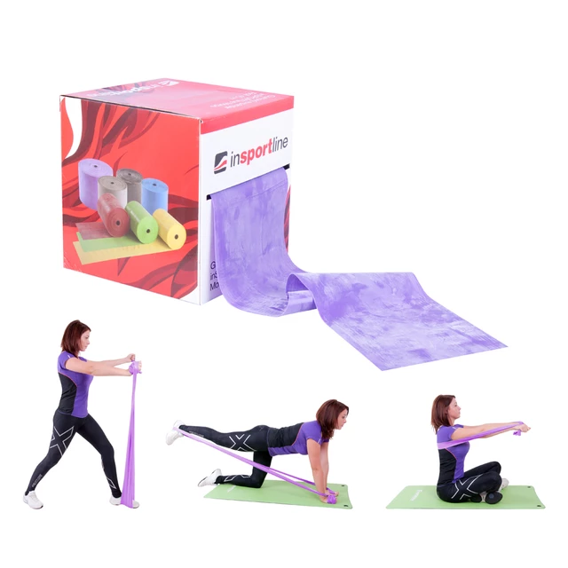Taśma treningowa / oporowa do ćwiczeń inSPORTline Morpo Roll XXX-Heavy ∙ długość 5,5 m ∙ opór 5,5 kg