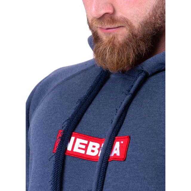 Męska bluza z kapturem Nebbia Red Label 149 - Ciemny niebieski