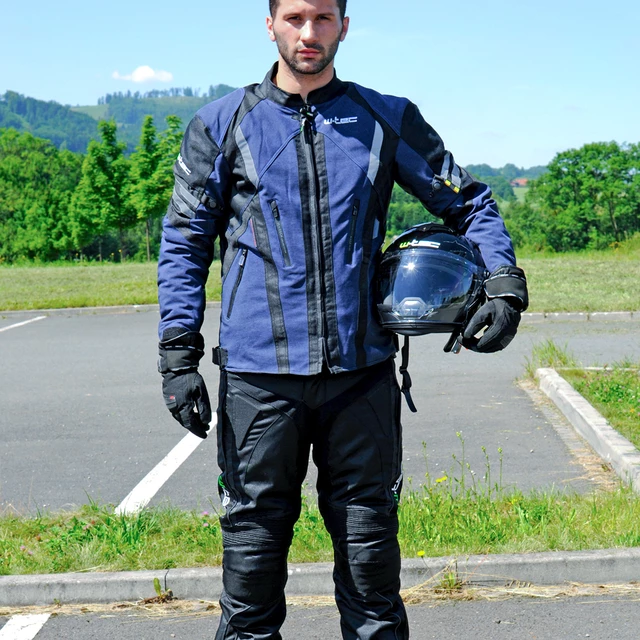 Kask motocyklowy W-TEC NK-850 otwierany + BLENDA - Biały błyszczący