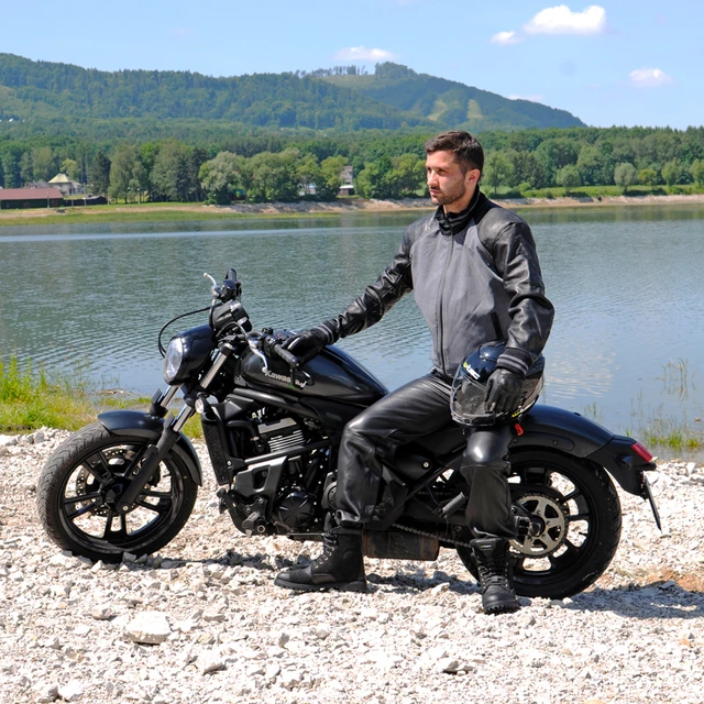 Kask motocyklowy W-TEC NK-850 otwierany + BLENDA - Biały błyszczący