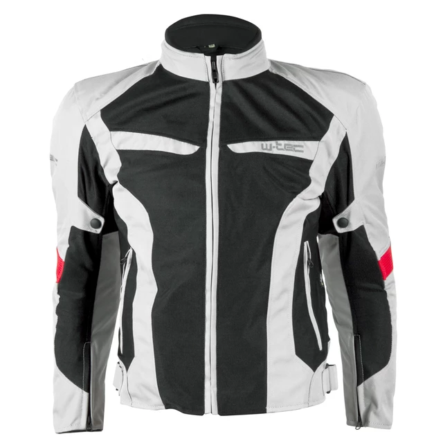 Męska kurtka motocyklowa W-TEC Ventex - Jasnoszary - Jasnoszary