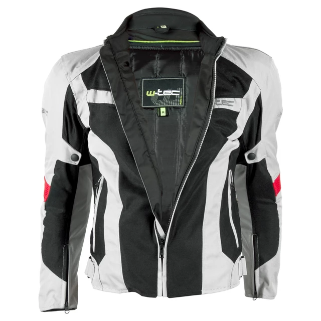 Męska kurtka motocyklowa W-TEC Ventex - Jasnoszary