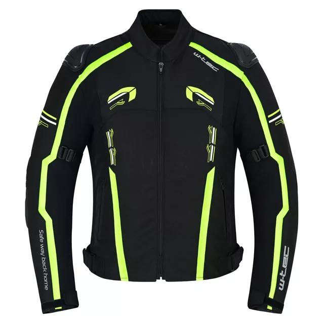 Męska kurtka motocyklowa W-TEC Tonkawo ∙ wypinana podpinka ∙ ochraniacze CE ∙ slidery karbonowe ∙ garb aerodynamiczny ∙ wodoodporna
