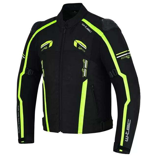 Męska kurtka motocyklowa W-TEC Tonkawo ∙ wypinana podpinka ∙ ochraniacze CE ∙ slidery karbonowe ∙ garb aerodynamiczny ∙ wodoodporna