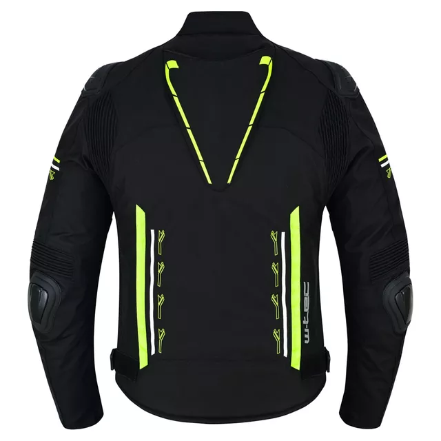 Męska kurtka motocyklowa W-TEC Tonkawo ∙ wypinana podpinka ∙ ochraniacze CE ∙ slidery karbonowe ∙ garb aerodynamiczny ∙ wodoodporna