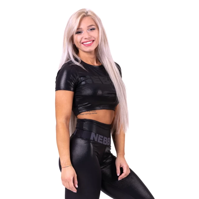Damski top fitness Nebbia "Sandra D" 657 - Czarny