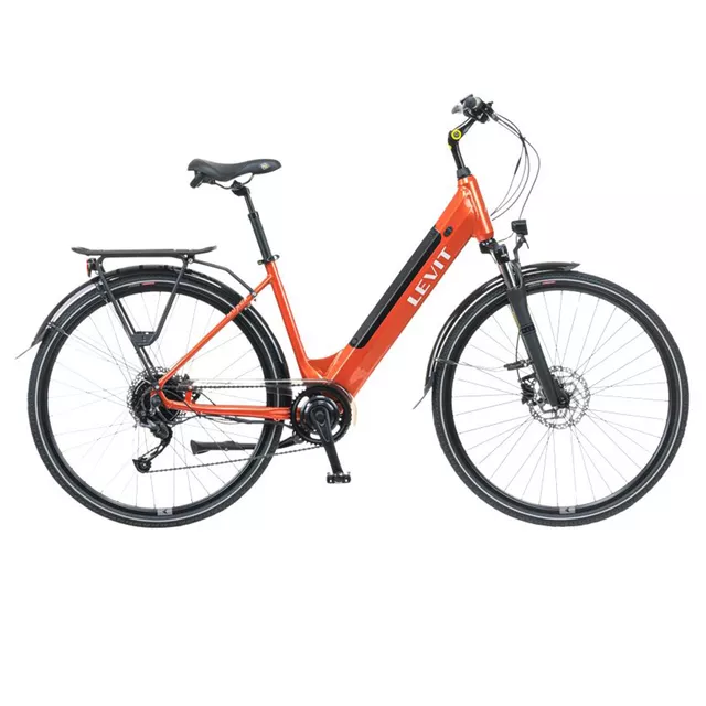 Miejski rower elektryczny z oświetleniem Levit Musca Urban HD 630 28" - Orange Pearl - Orange Pearl