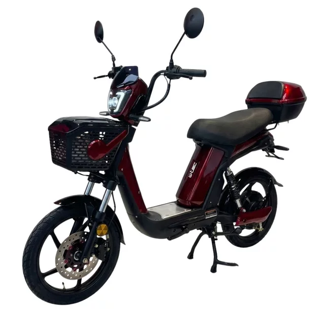 Skuter elektryczny W-TEC E-Greta II 12Ah 18" ∙ silnik 350 W ∙ zasięg do 50 km ∙ nośność 120 kg ∙ akumulator 15 Ah - Czarny