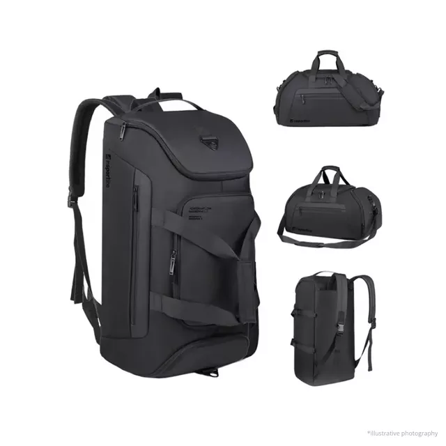 Wodoodporny plecak i torba treningowa 2w1 inSPORTline Fursio ∙ 40 l ∙ PU 600D ∙ oddzielna komora na buty ∙ kieszeń na mokre ubrania