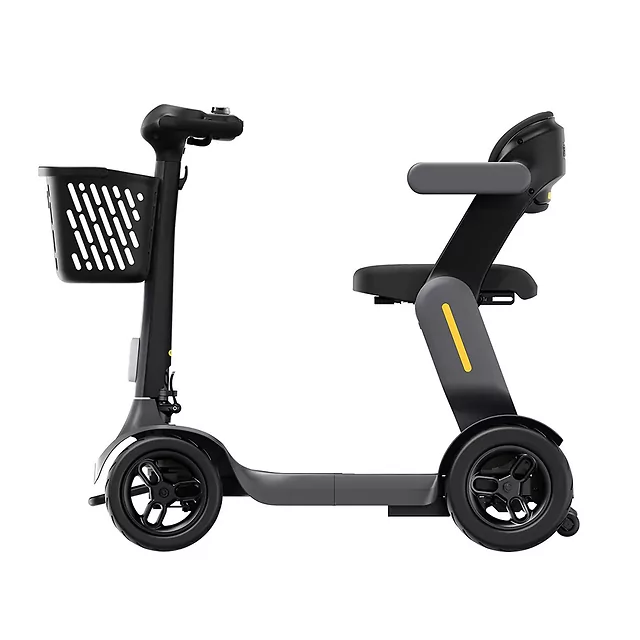 Czterokołowy skuter elektryczny inSPORTline Clis ∙ składany ∙ 10 km/h ∙ zasięg do 40 km - Szary