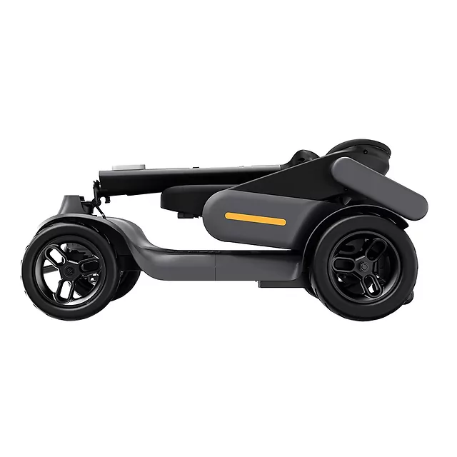 Czterokołowy skuter elektryczny inSPORTline Clis ∙ składany ∙ 10 km/h ∙ zasięg do 40 km - Szary