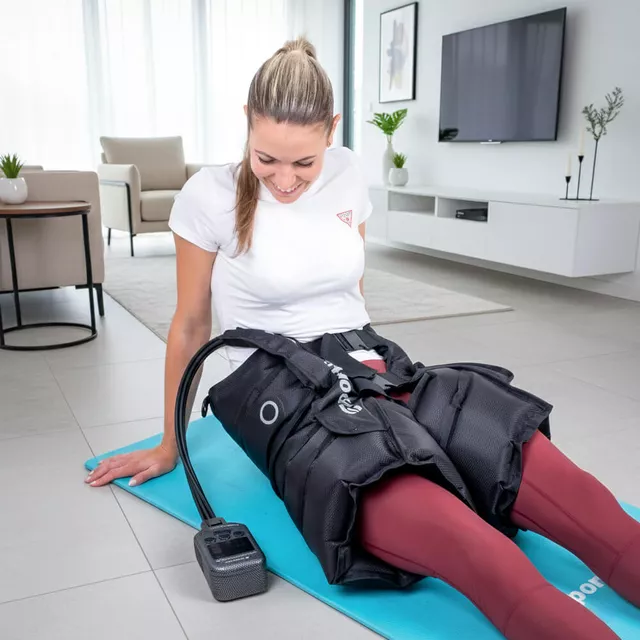 Kompresyjne spodenki masujące inSPORTline Complift ∙ 5 komór powietrznych ∙ 4 tryby masażu ∙ 6 stopni intensywności ∙ akumulator 90 min