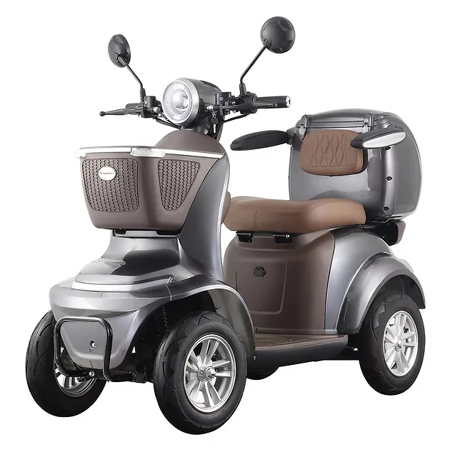 Skuter elektryczny czterokołowy W-TEC Lubica II - Zielony - Szary
