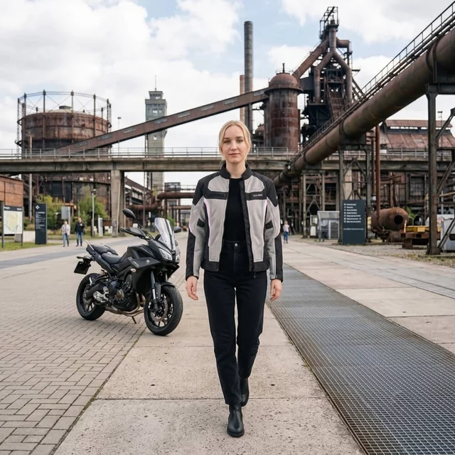 Letnia damska kurtka motocyklowa W-TEC Mirelia ∙ system AirVent ∙ protektory CE ∙ odpinana membrana ∙ elementy odblaskowe Visionight