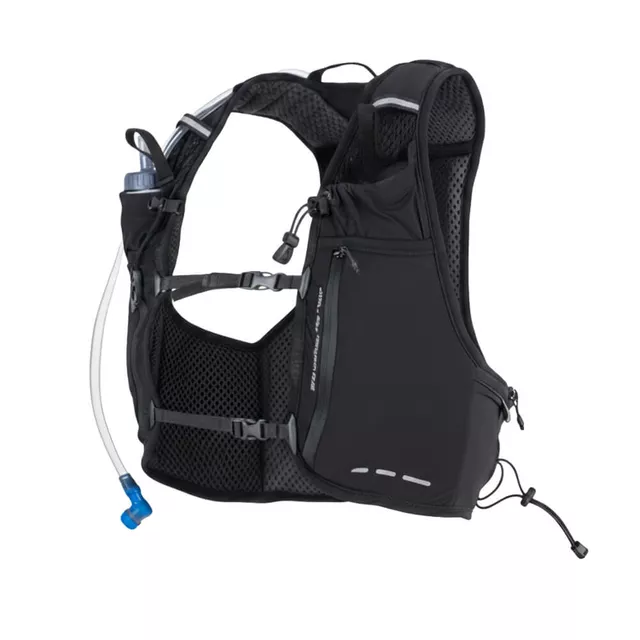 Kamizelka biegowa inSPORTline Runfast XS-M ∙ lekka konstrukcja ∙ multi kieszenie ∙ bukłak do 3 l ∙ regulowane paski ∙ elementy odblaskowe