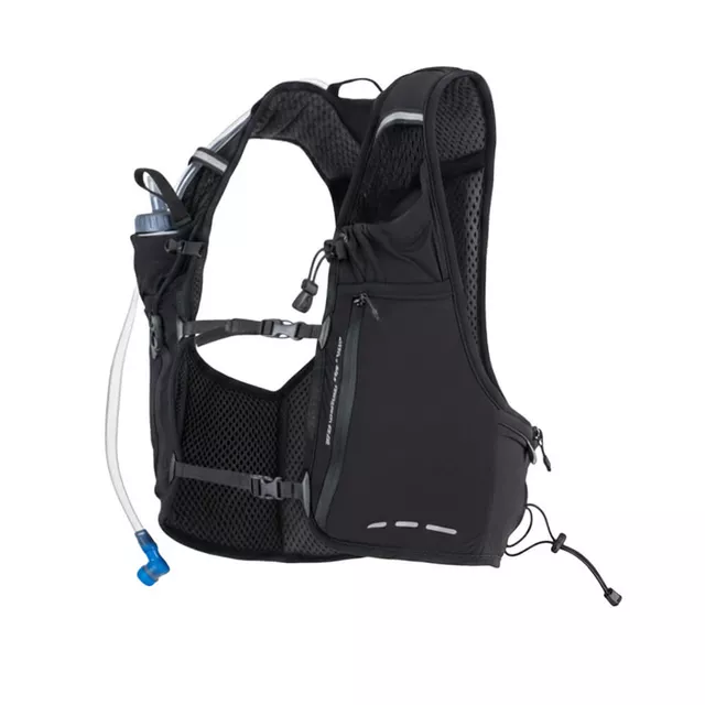 Kamizelka biegowa inSPORTline Runfast XS-M ∙ lekka konstrukcja ∙ multi kieszenie ∙ bukłak do 3 l ∙ regulowane paski ∙ elementy odblaskowe