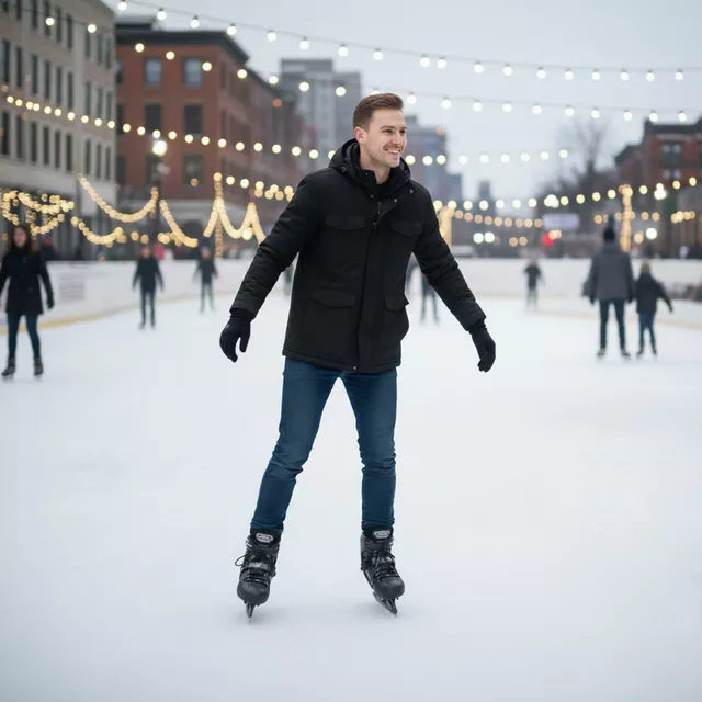 Łyżwy regulowane z ocieplonym futerkiem inSPORTline Niorto (unisex) ∙ kolor czarny ∙ ComfortFit ∙ Thermo Fit ∙ AdjusTouch