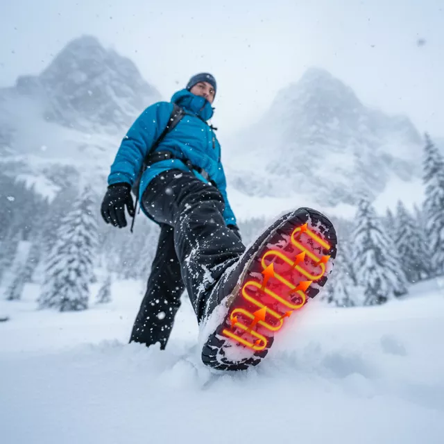 Grzejące wkładki do butów inSPORTline W-TEC Dinaro ∙ akumulator 2x3200 mAh ∙ ogrzewanie do 12 h ∙ regulacja pilotem ∙ równomierne ciepło ∙ EVA i PU