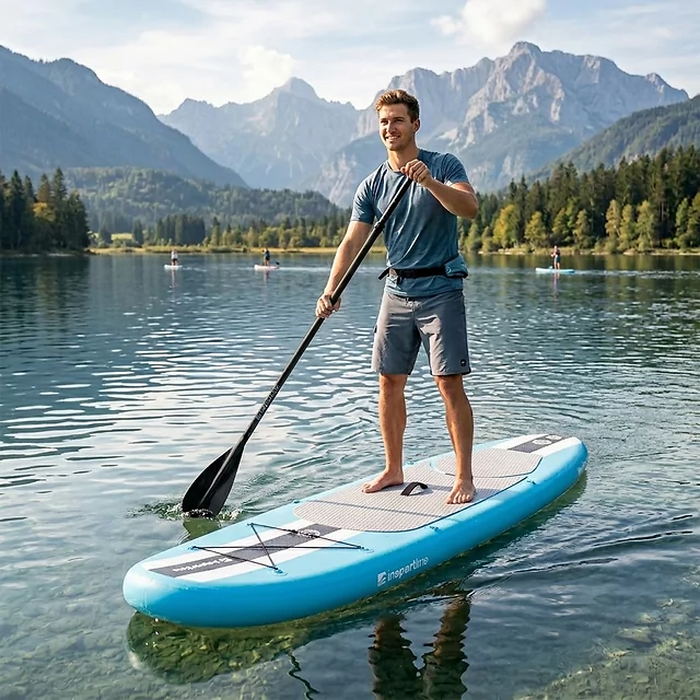 Paddleboard deska SUP z akcesoriami 320 cm inSPORTline WaveTrip 10'6" G3 - Żółty