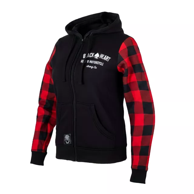 Damska bluza motocyklowa W-TEC Black Heart Ramforge Lady ∙ kieszenie na ochraniacze ∙ podszewka mesh ∙ regulowany kaptur ∙ elastyczne ściągacze